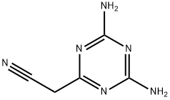 2-(二氨基-1,3,5-三嗪-2-基)乙腈, 13301-35-4, 结构式