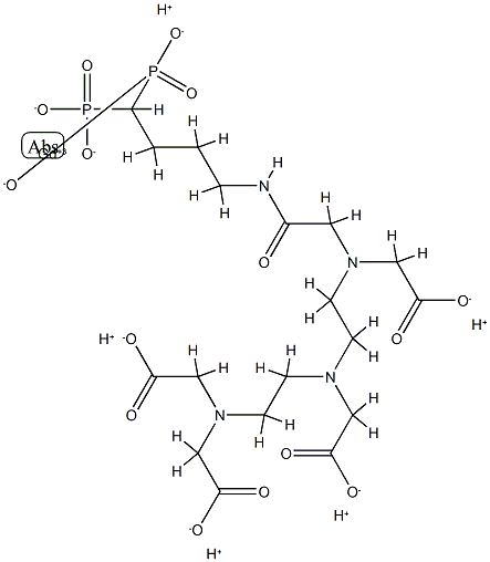 DTPA-4-aminobutane-1,1-diphosphonate Structure