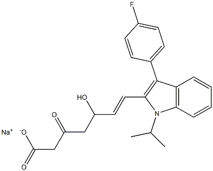 3-Keto Fluvastatin Sodium Salt, 1331643-17-4, 结构式