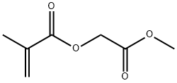 (メタクリロイルオキシ)酢酸メチル 化学構造式
