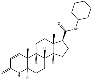 N-Des(1,1-dimethylethyl) N-Cyclohexyl Finasteride Struktur