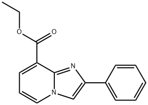 2-苯基咪唑并[1,2-A]吡啶-8-羧酸乙酯, 133426-98-9, 结构式