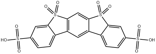 TETRAOXO-2H-DIBENZO(D,D’)BENZO(1,2-B,5,4-B’)DITHIOPHENE-3,9-DISULFONIC ACID 结构式