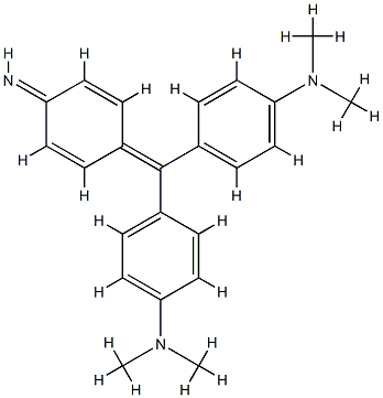 N,N,N′,N′′-テトラメチルパラローザニリン 化学構造式