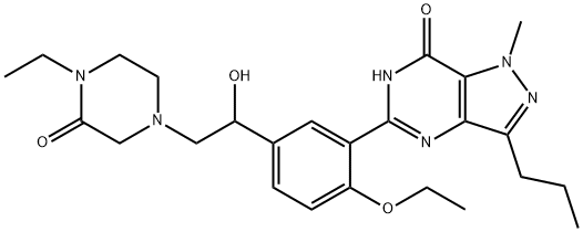 哌唑那非, 1335201-04-1, 结构式