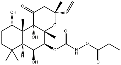 7-desacetyl-7-(O-propionyl)hydroxyaminocarbonylforskolin 结构式
