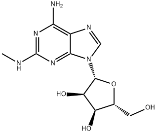 2-(甲基氨基)腺苷, 13364-95-9, 结构式