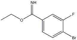 ethyl 4-bromo-3-fluorobenzimidate Structure