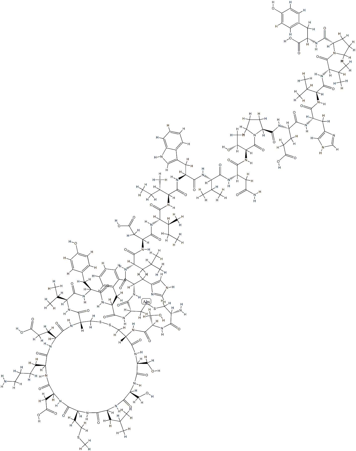 BIG ENDOTHELIN-1 (1-31) (HUMAN, BOVINE) Struktur