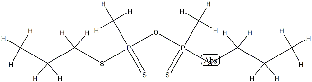 Bis(methylphosphonodithioic acid S-propyl)anhydride Struktur