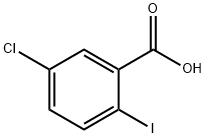 5-氯-2-碘苯甲酸, 13421-00-6, 结构式