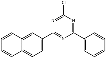 2-氯-4-(2-萘基)-6-苯基-1,3,5-三嗪, 1342819-12-8, 结构式