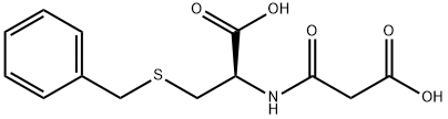 S-benzyl-N-malonylcysteine Struktur