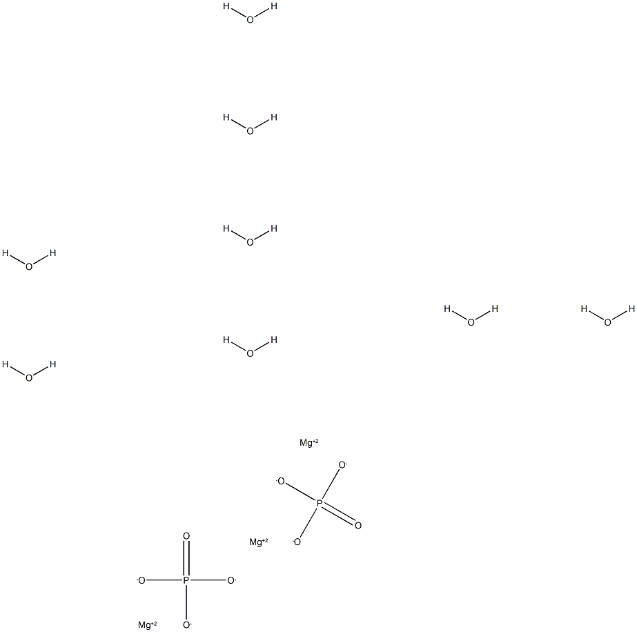 Magnesium orthophosphate(V) octahydrate Struktur