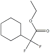 シクロヘキシルジフルオロ酢酸エチル 化学構造式