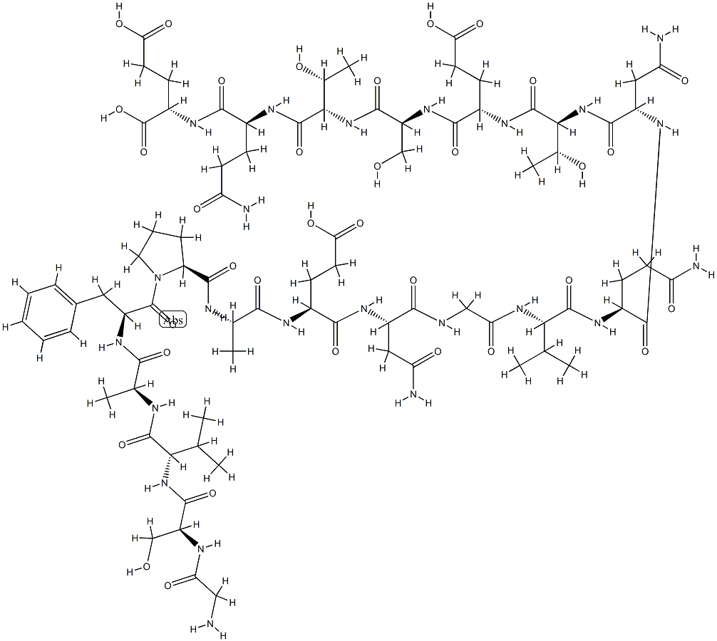 H-GLY-SER-VAL-ALA-PHE-PRO-ALA-GLU-ASN-GLY-VAL-GLN-ASN-THR-GLU-SER-THR-GLN-GLU-OH Structure