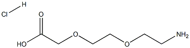 2-(2-(2-Aminoethoxy)ethoxy)acetic acid hydrochloride Struktur