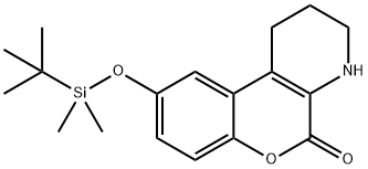 9-(TERT-BUTYLDIMETHYLSILYLOXY)-3,4-DIHYDRO-1H-CHROMENO[3,4-B]PYRIDIN-5(2H)-ONE, 1350622-33-1, 结构式