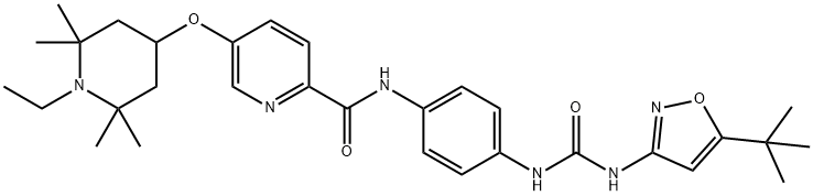 1351522-04-7 N-[4-[[[[5-(叔丁基)-3-异恶唑基]氨基]羰基]氨基]苯基]-5-[(1-乙基-2,2,6,6-四甲基-4-哌啶基)氧基]-2-吡啶甲酰胺