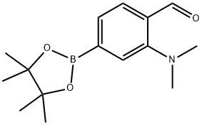 2-(Dimethylamino)-4-(4,4,5,5-tetramethyl-1,3,2-dioxaborolan-2-yl)benzaldehyd Struktur