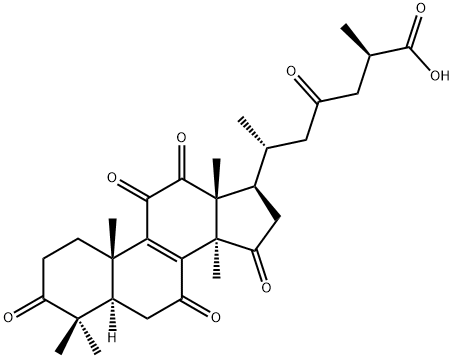 ganosporeric acid A 化学構造式
