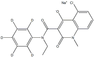 LaquiniMod-d5 SodiuM Salt Structure