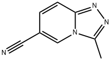 3-methyl-[1,2,4triazolo[4,3-apyridine-6-carbonitrile Structure