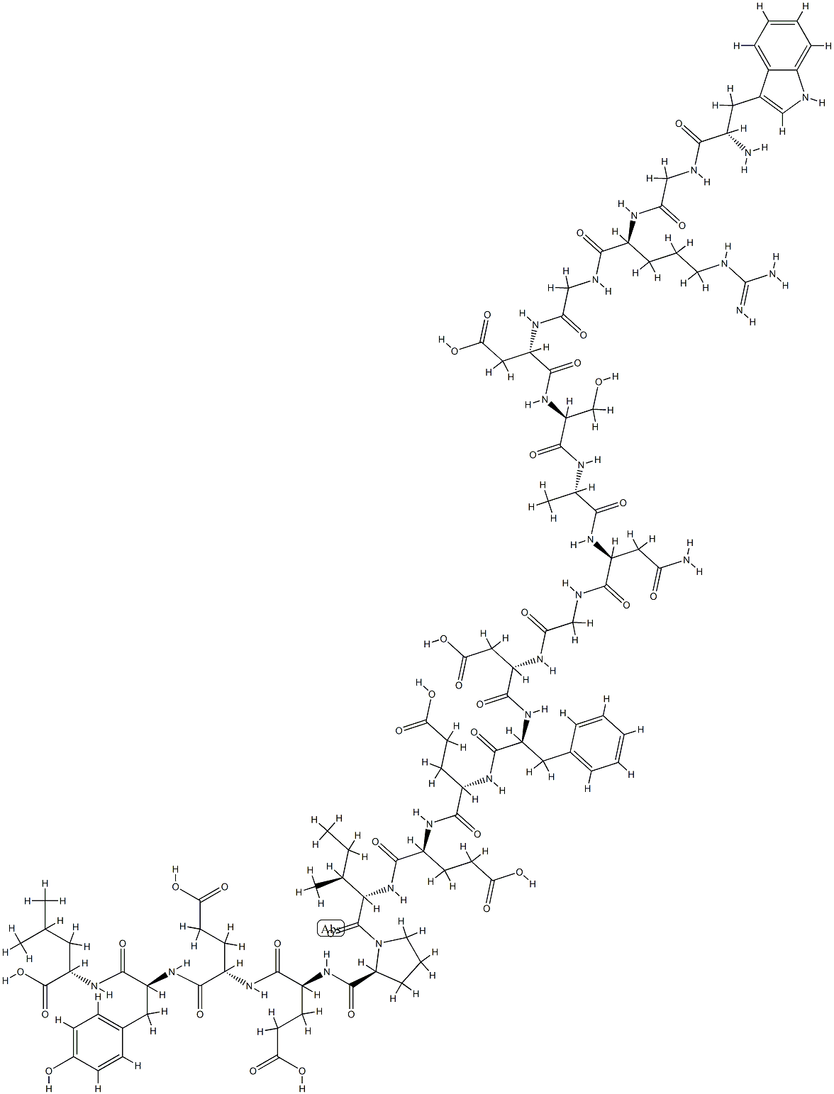 hirudin (53-64), RGD- Structure
