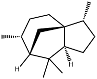 (3R,8aβ)-2,3,3a,4,5,6,7,8a-Octahydro-3β,6β,8,8-tetramethyl-1H-3aα,7α-methanoazulene Struktur