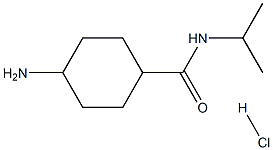 Cyclohexanecarboxamide, 4-amino-N-(1-methylethyl)-, hydrochloride (1:1), cis-,1357923-26-2,结构式