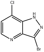 3-ブロモ-7-クロロ-1H-ピラゾロ[4,3-B]ピリジン 化学構造式
