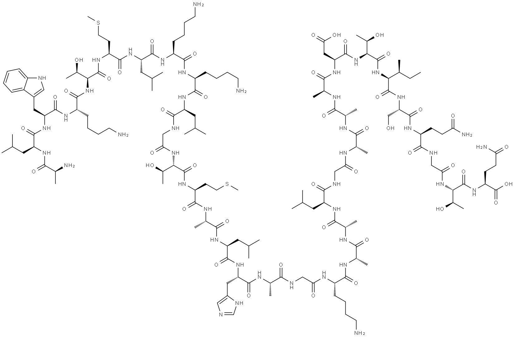 DERMASEPTIN, 136033-70-0, 结构式