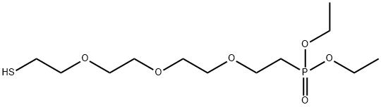 巯基-三聚乙二醇-膦酸乙酯, 1360716-43-3, 结构式