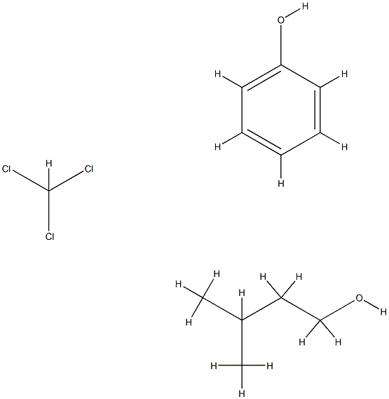 苯酚 - 氯仿 - 异戊醇混合物,136112-00-0,结构式