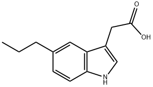 1H-Indole-3-aceticacid,5-propyl-(9CI) Structure
