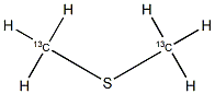 二甲基硫-13C2,136321-14-7,结构式
