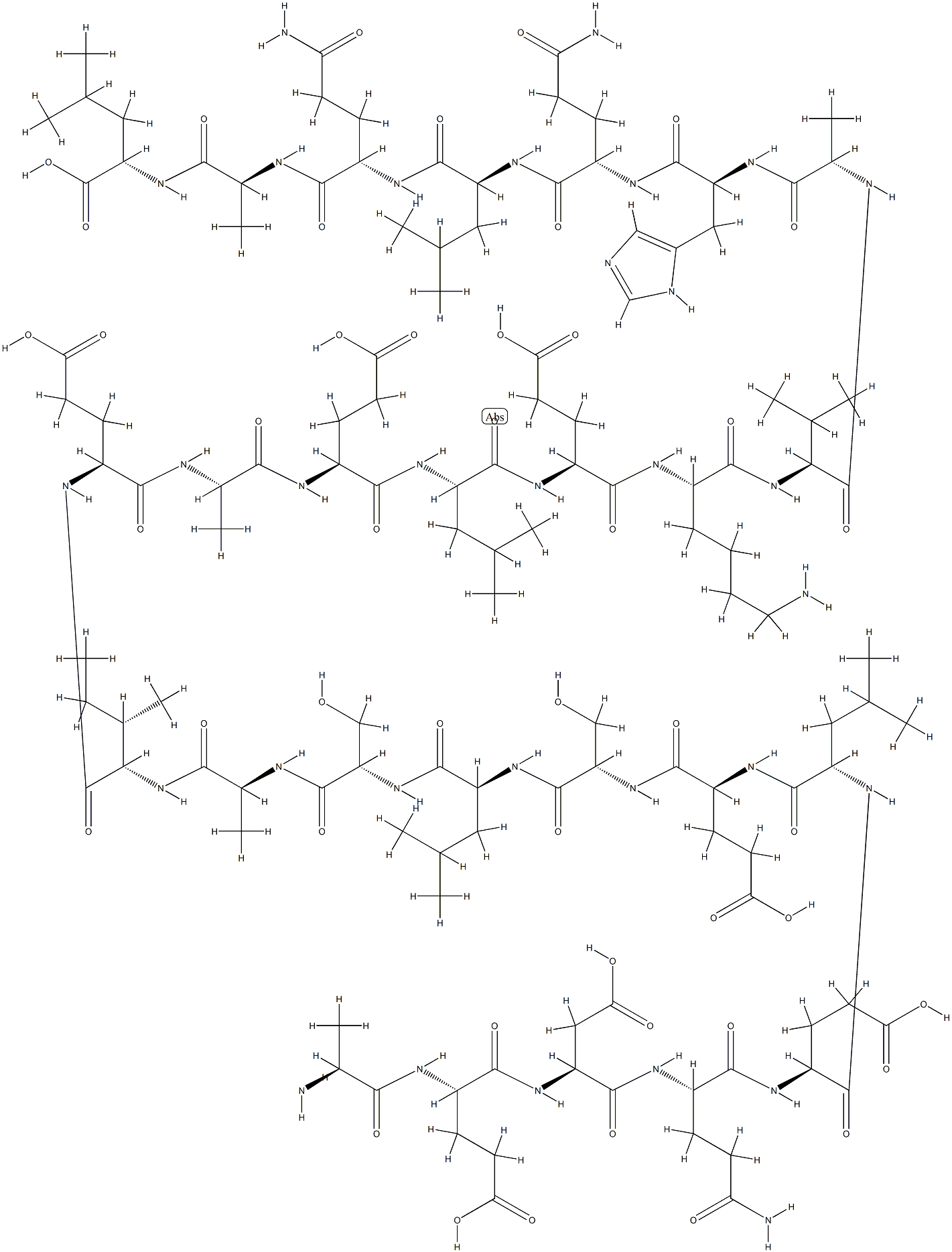 Serpinin (mouse, rat), Chromogranin-A (417-442) (mouse) Struktur