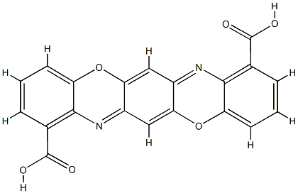 1,8-Triphenodioxazinedicarboxylic acid Structure