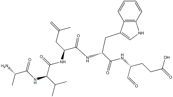 cyclo(valyl-leucyl-tryptophyl-glutamyl-alanyl) Structure