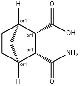 (1S,2R,3S,4R)-3-carbamoylbicyclo[2.2.1]heptane-2-carboxylic acid Struktur