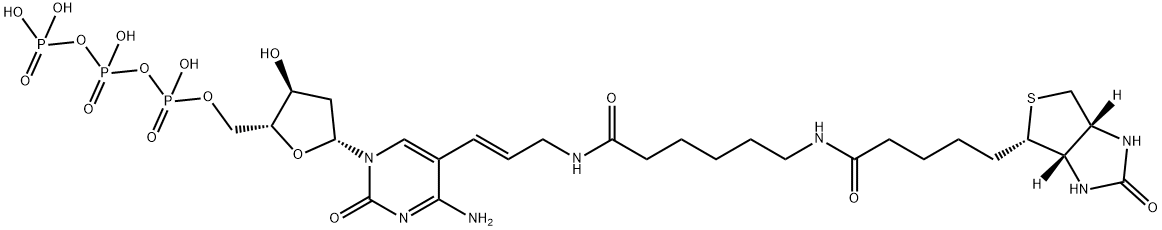 5-(N-(N-BIOTINYL-EPSILON-AMINO-CAPROYL)- 3-AMINOALL Structure