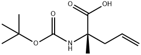 (S)-N-Boc-2-(2'-propylenyl)alanine Structure