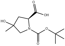(2S)-1-(Tert-Butoxycarbonyl)-4-Hydroxy-4-Methylpyrrolidine-2-Carboxylic Acid(WXC02666) Struktur