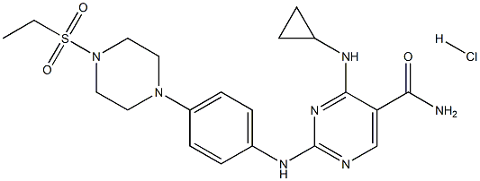 Cerdulatinib HCl salt 化学構造式