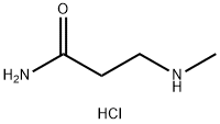 N~3~-methyl-beta-alaninamide hydrochloride Structure