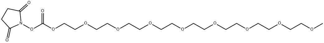 m-PEG8-succinimidyl carbonate Structure