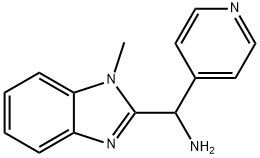 C-(1-Methyl-1H-benzoimidazol-2-yl)-C-pyridin-4-yl-methylamine Structure
