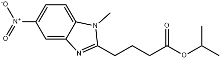 isopropyl 4-(1-methyl-5-nitro-1H-benzo[d]imidazol-2-yl)butanoate Structure