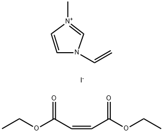 1-vinyl-3-methylimidazole-maleic acid diethyl ester copolymer Struktur