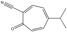 1,3,5-Cycloheptatriene-1-carbonitrile,4-isopropyl-7-oxo-(8CI) Structure